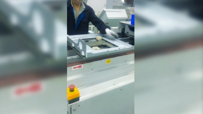 Automatic production line for outer shell of washing machine drum